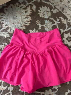 aerie Hot Pink Athletic Skort Shorts